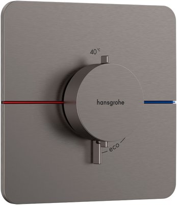 Центральный термостат для душа Hansgrohe ShowerSelect Comfort Q 15588340 скрытого монтажа (чёрный матовый хром) 694252 фото