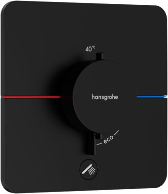 Смеситель для душа Hansgrohe ShowerSelect Comfort Q 15589670 скрытого монтажа с термостатом (чёрный матовый) 694258 фото