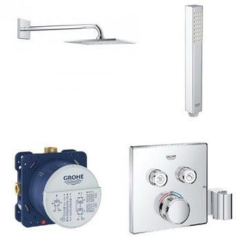 Душевая система Grohe Grohtherm SmartControl UA3450600A с термостатом (хром) 311340 фото