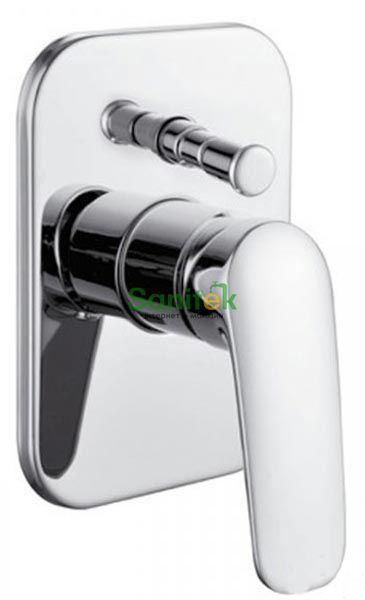 Змішувач для ванни та душу Imprese Praha VR-10030(Z) прихованого монтажу (хром) 137198 фото