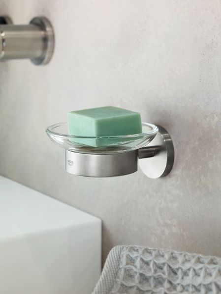 Держатель Grohe Essentials 40369DC1 для стакана/мыльницы/диспенсера (суперсталь) 278798 фото