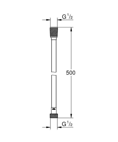 Душевой шланг Grohe 22115000 (50 см) 873101 фото