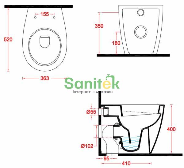 Унітаз підлоговий ArtCeram Step STV002 01;00 138402 фото