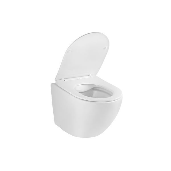 Унітаз підвісний Kroner KRP-C934UF Rimless з сидінням Slim Soft-close 847590 фото