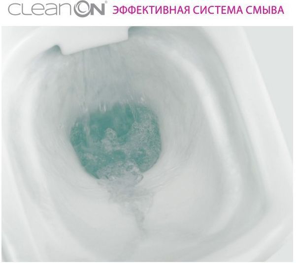 Унитаз-компакт Cersanit Carina Clean On 011 3/5 (559/516/909) с сиденьем Soft Close (дюропласт) 129846 фото