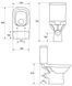 Унитаз-компакт Cersanit Carina Clean On 011 3/5 (559/516/909) с сиденьем Soft Close (дюропласт) 129846 фото 3