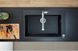 Гранитная мойка Hansgrohe C51-F660-07 (43218000) чёрный графит + Змішувач для кухни Hansgrohe Metris Select M71 73818000 с душем 304960 фото 3