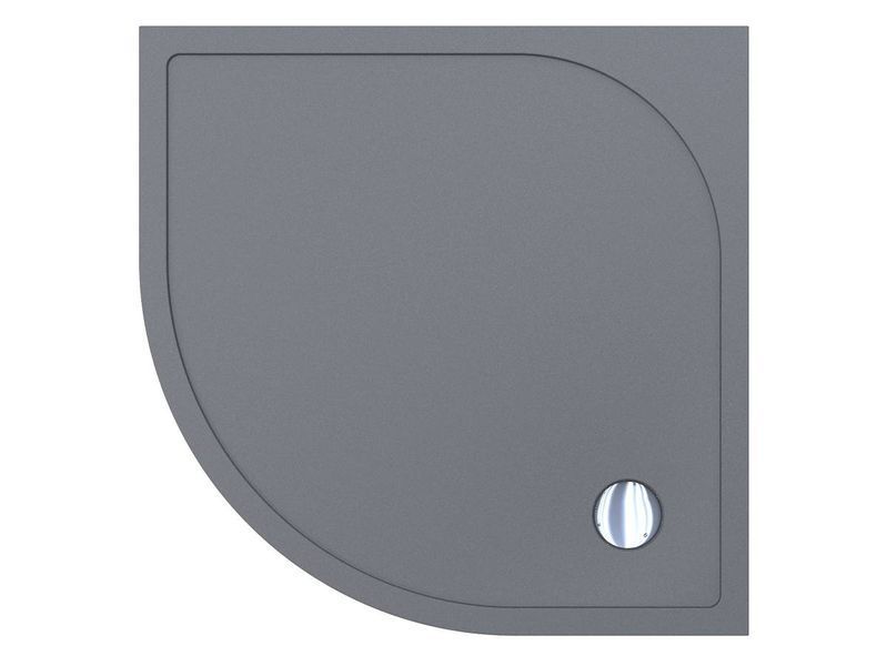 Душовий піддон Miraggio Madrid 900x900 (0000644) Mirastone Gray 516883 фото