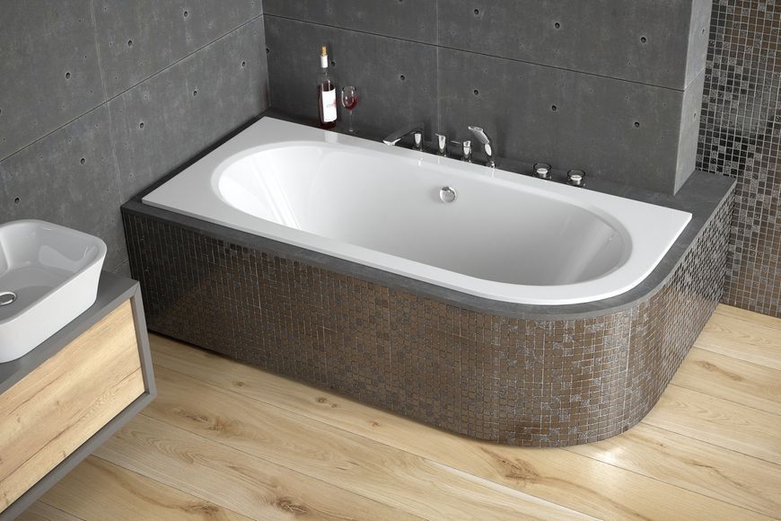 Ванна акрилова Besco Avita Slim 150x75 (WAV-150-NLS) ліва без ніжок 428352 фото