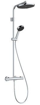 Душевая система Hansgrohe Activera S 240 1jet EcoSmart+ Ecostat Fine Varia 28083000 с термостатом (хром) 987064 фото