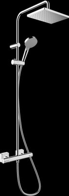Душевая система hansgrohe Vernis Shape Showerpipe 230 1jet 26286000 с термостатом (хром) 436052 фото