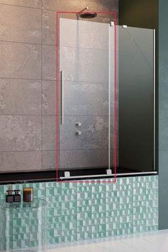 Шторка для ванны Radaway Furo PND II 738 R (10109738-01-01R) профиль хром/стекло прозрачное (правая дверь) 389756 фото