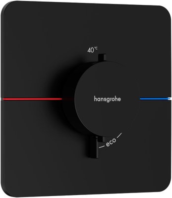 Центральный термостат для душа Hansgrohe ShowerSelect Comfort Q 15588670 скрытого монтажа (чёрный матовый) 694253 фото