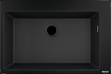 Гранитная мойка Hansgrohe S510-F660 GS 43313170 (чёрный графит) 305096 фото