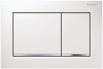 Змивна клавіша Geberit Omega 30 (115.080.KJ.1) білий/хром/білий 140630 фото