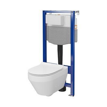 Комплект інсталяції Cersanit Aqua 50 C28 механіка з унітазом Crea Clean On із сидінням Soft Closing (S701-807) 952023 фото