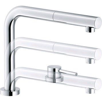 Смеситель для кухни Franke Active Window (115.0486.978) с душем хром 163537 фото