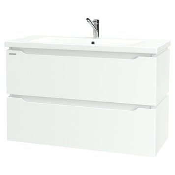 Тумба с умывальником Nautilus Double 100 с умывальником Cersanit Como 100 370312 фото