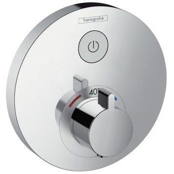 Змішувач для душу Hansgrohe ShowerSelect S 15744000 прихованого монтажу з термостатом (хром) 124924 фото