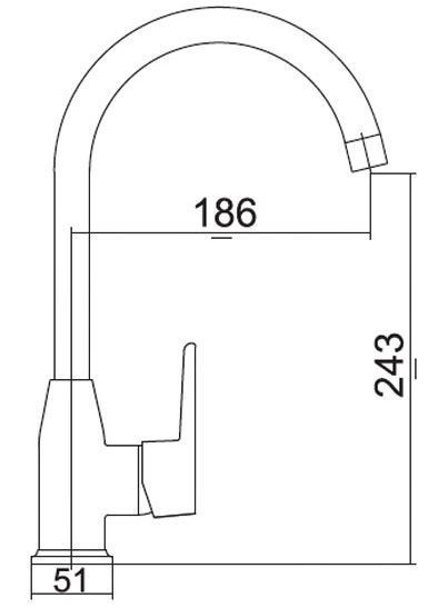 Змішувач для кухні Venezia Kapadokya 5010902-09 (рожевий) 134340 фото