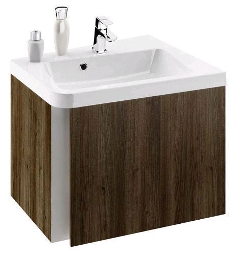 Тумба з умивальником Ravak 10&deg; SD 550 R (X000000744+XJIP1155000) темний горіх права 280460 фото