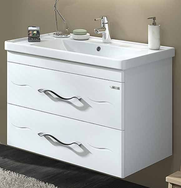 Тумба с умывальником Sanwerk Mindal Air 70 (MV0000657) белая 137975 фото