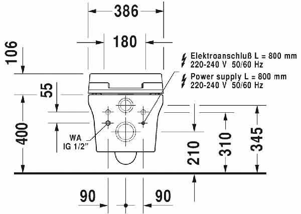 Унітаз підвісний Duravit P3 Comforts Rimless 25615900001 138113 фото