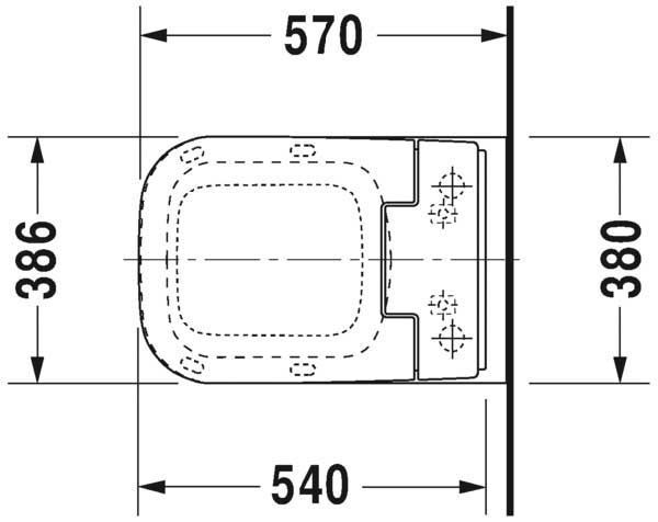 Унітаз підвісний Duravit P3 Comforts Rimless 25615900001 138113 фото