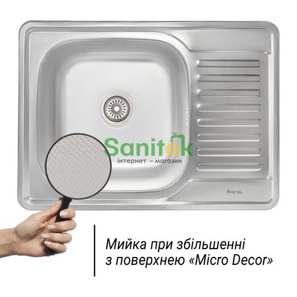 Кухонна мийка Imperial 6950 Micro Decor (IMP695008MICDEC) 385070 фото