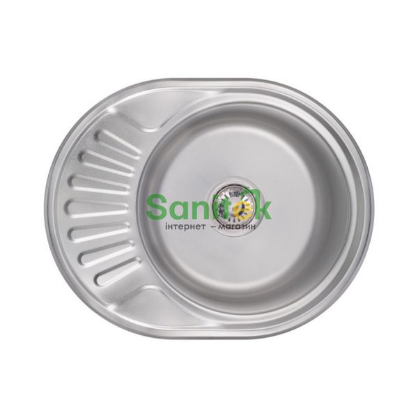 Кухонна мийка Lidz 5745 (6044) Satin 0,6 мм (LIDZ574506SAT) 374505 фото
