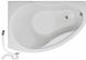 Ванна акрилова Kolo Promise 150x100 (XWA3051000) з ніжками ліва + сифон для ванни Viega Simplex 311537 298380 фото 1