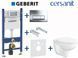 Комплект инсталляции Geberit Duofix 458.126.00.1+115.119.21.1 с унитазом Cersanit Cersania Simple On с сиденьем Soft Closing