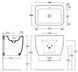 Умивальник Simas Henges 70x50 см HE11 (ANTRACITE MATT) 538217 фото 2