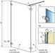 Душевая кабина Radaway Euphoria Walk-In II 100 (383132-01-01+383160-01-01) профиль хром/стекло прозрачное 271880 фото 3