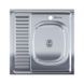Кухонна мийка Imperial 6060-R (0,6мм) Satin накладна права 237898 фото 1