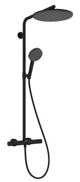Душевая система Hansgrohe Raindance Alive S Puro 300 1jet Ecostat Element 24592670 с термостатом (черный матовый) 987205 фото
