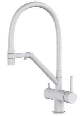 Смеситель для кухни Gappo G4398-88 с душем и подключением питьевой воды (белый) 927260 фото