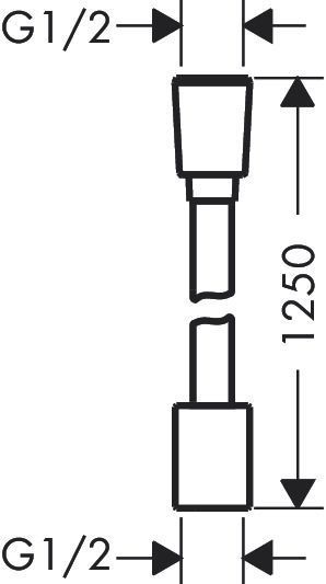 Душевой шланг Hansgrohe Designflex 28220140 (125 см) бронза 694376 фото