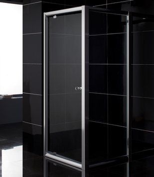 Душевая кабина Eger 90x80 (599-150-90(h)+599-150-80W(h)) профиль хром/стекло прозрачное 271583 фото