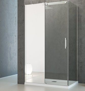Душова кабіна Radaway Espera Mirror KDJ 100x80 L (380495-01L+380230-71L+380148-01R) хромоване кріплення/скло прозоре/скло дзеркальне 268316 фото