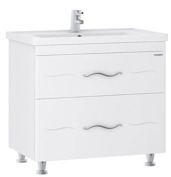 Тумба с умывальником Sanwerk Mindal 80 (MV0000655) белая 137984 фото