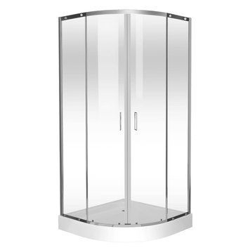 Душевая кабина Eger Tokai 90x90 (599-07) хромированный профиль/стекло прозрачное с поддоном 126580 фото