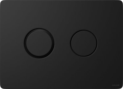Смывная клавиша Cersanit Accento Circle (чёрная матовая) 545167 фото