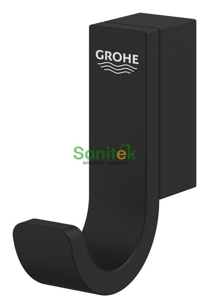 Гачок для рушників Grohe Selection 41216KF0 (чорний фантомний) 711874 фото