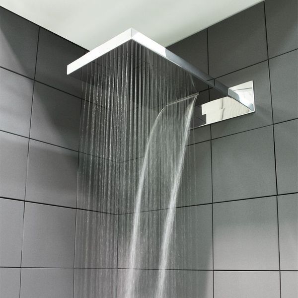 Верхній душ Paffoni Cascade ZSOF099ST 530х160мм (сталь) 2 режими 518576 фото