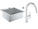Кухонна мийка Grohe K800 56x52 (31583SD0) + змішувач для кухні Grohe Minta 32918000 з душем (хром) 424412 фото 1