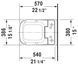 Унітаз підвісний Duravit P3 Comforts SensoWash Rimless 2561590000 132617 фото 3