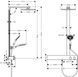 Душова система Hansgrohe Raindance E Showerpipe 300 1jet 27363000 ShowerTablet 600 з термостатом (хром) 160200 фото 2