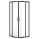 Душова кабіна Cersanit Brasco 90x90 (S168-004) профіль чорний/скло прозоре + піддон S204-004 986674 фото 4