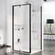 Душевая кабина Ravak Pivot PDOP2+PPS 110x80 (03GD0300Z1+90G40300Z1) чёрный профиль/стекло Transparent 279737 фото 1